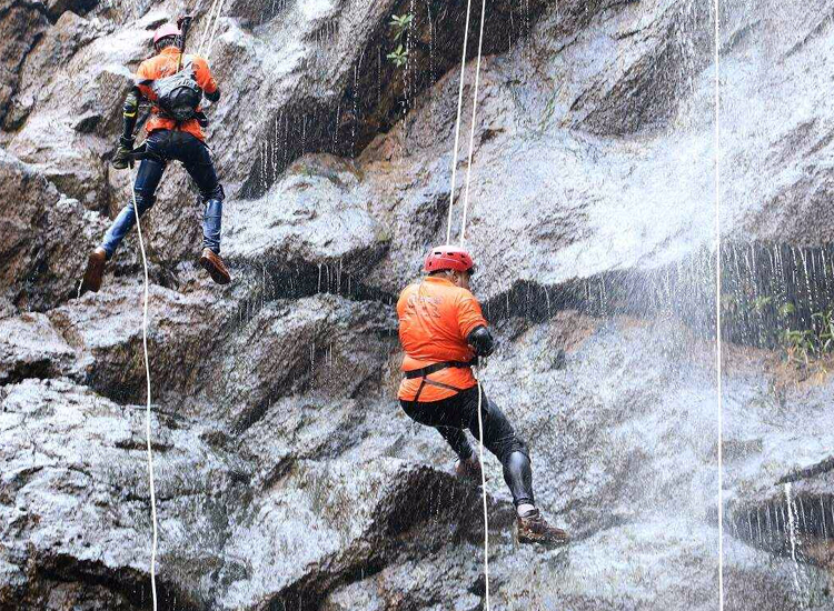 Waterfall Rappelling in Shillong