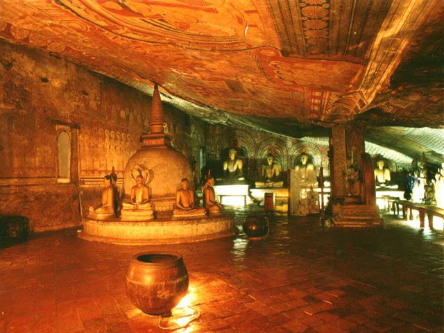 Dambulla Cave Temple in Central Sri Lanka