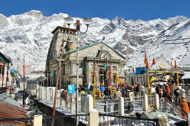 Kedarnath Mandir is a Hindu temple dedicated to Lord Shiva Located on the  Garhwal Himalayan range near the Mandakini river Kedarnath is located in  the state of Uttarakhand India Stock Photo 
