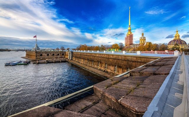 Peter and Paul Castle in St. Petersburg, Russia