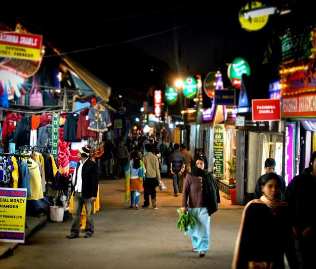 Mall Road in Darjeeling