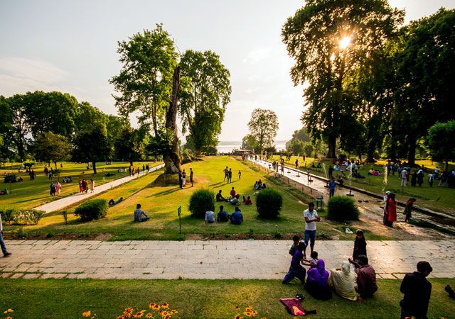 Mughal Gardens in Srinagar, Jammu & Kashmir