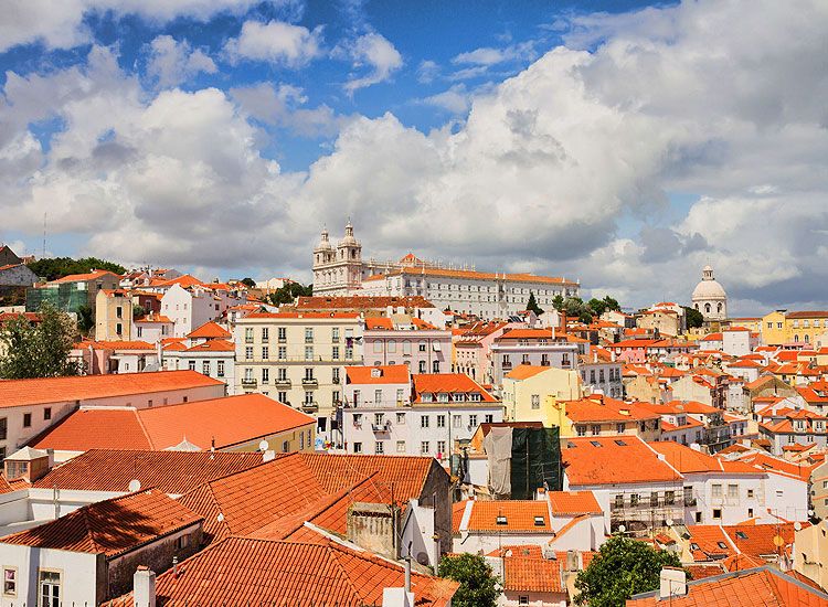 Alfama town in Portugal