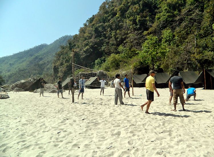 Volleyball in rishikesh
