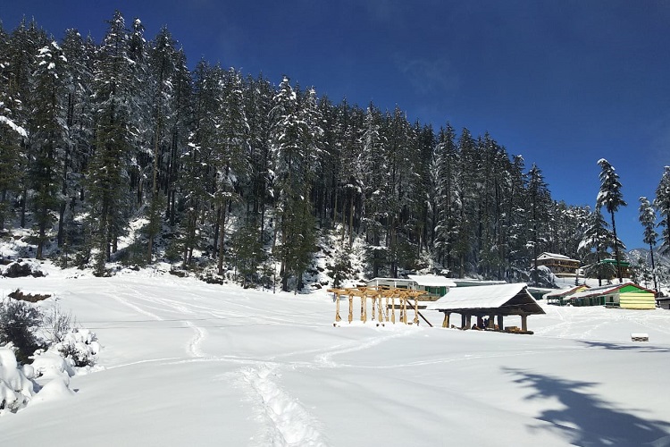 Sainj - Snowfall places in Himachal Pradesh in January near Delhi