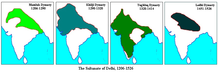 The Delhi Sultanate from 1206 to 1526